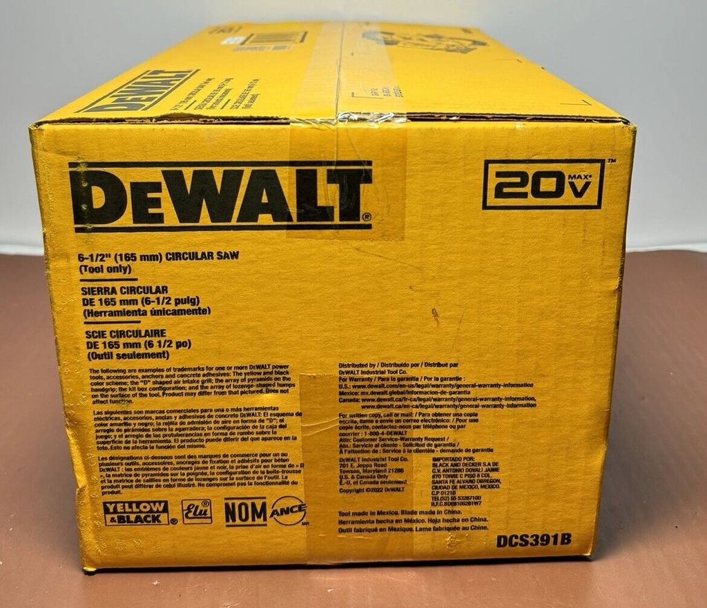 DEWALT DCS391B 20V MAX Li-Ion 6-1/2 in. Circular Saw (Tool Only) New #2