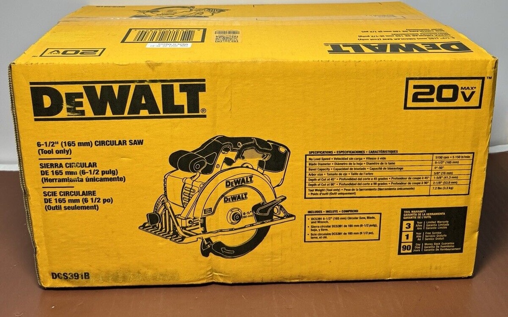 DEWALT DCS391B 20V MAX Li-Ion 6-1/2 in. Circular Saw (Tool Only) New #3