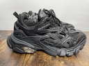 Size 6 C Eur  36c - WIDE Balenciaga Track 2 Open Sneaker Triple Black CIB MINT used