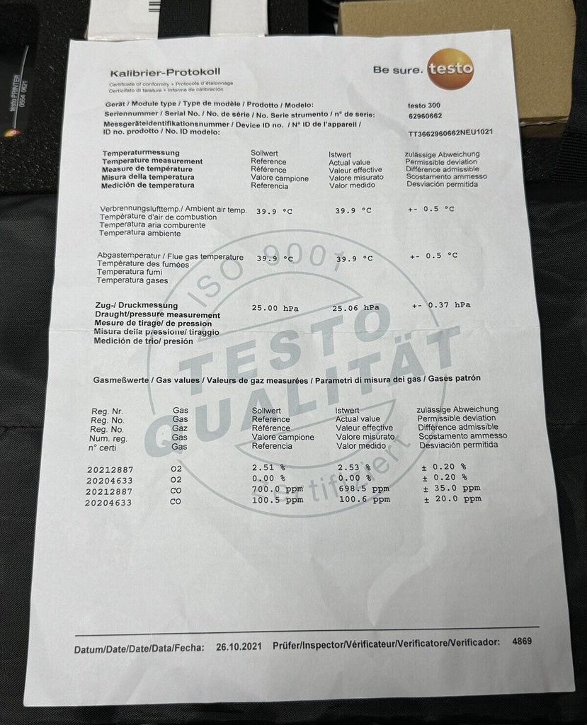 Testo 300 - Smoke Edition Combustion Analyzer Kit with  Bluetooth® connector #14