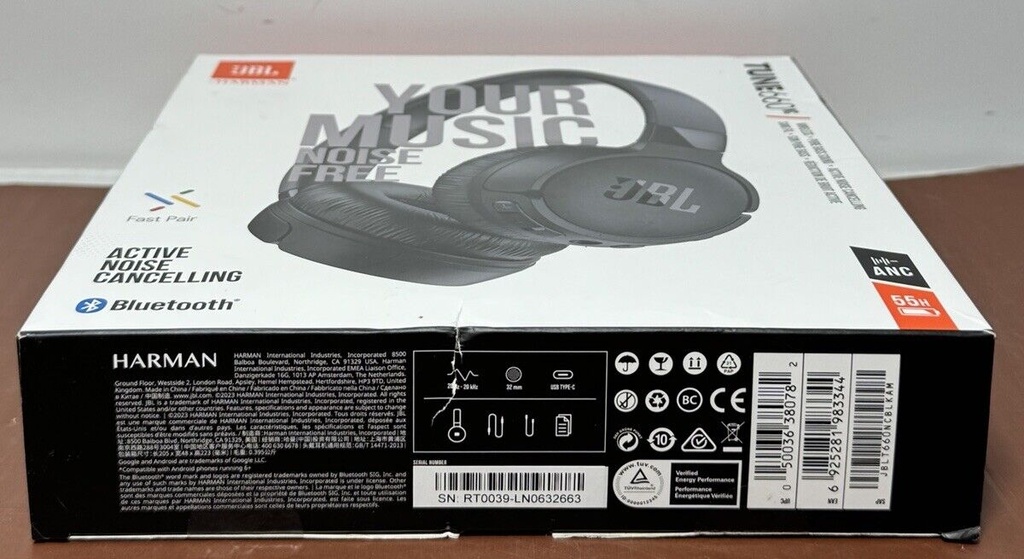 Brand New - JBL Tune 660NC Active Noise Cancelling Bluetooth On-Ear Headphones #4