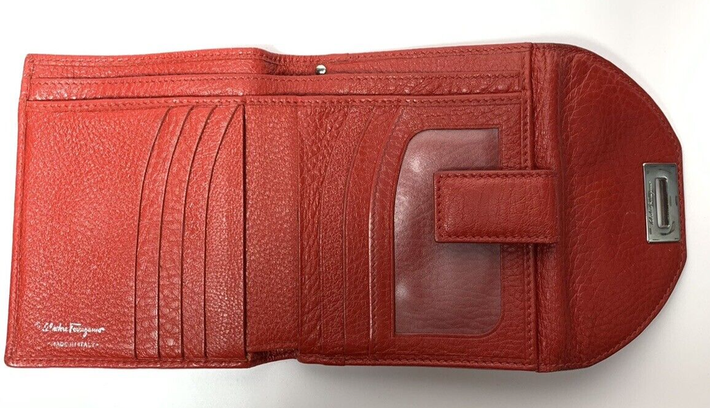 Salvatore Ferragamo Leather Red Wallet #7