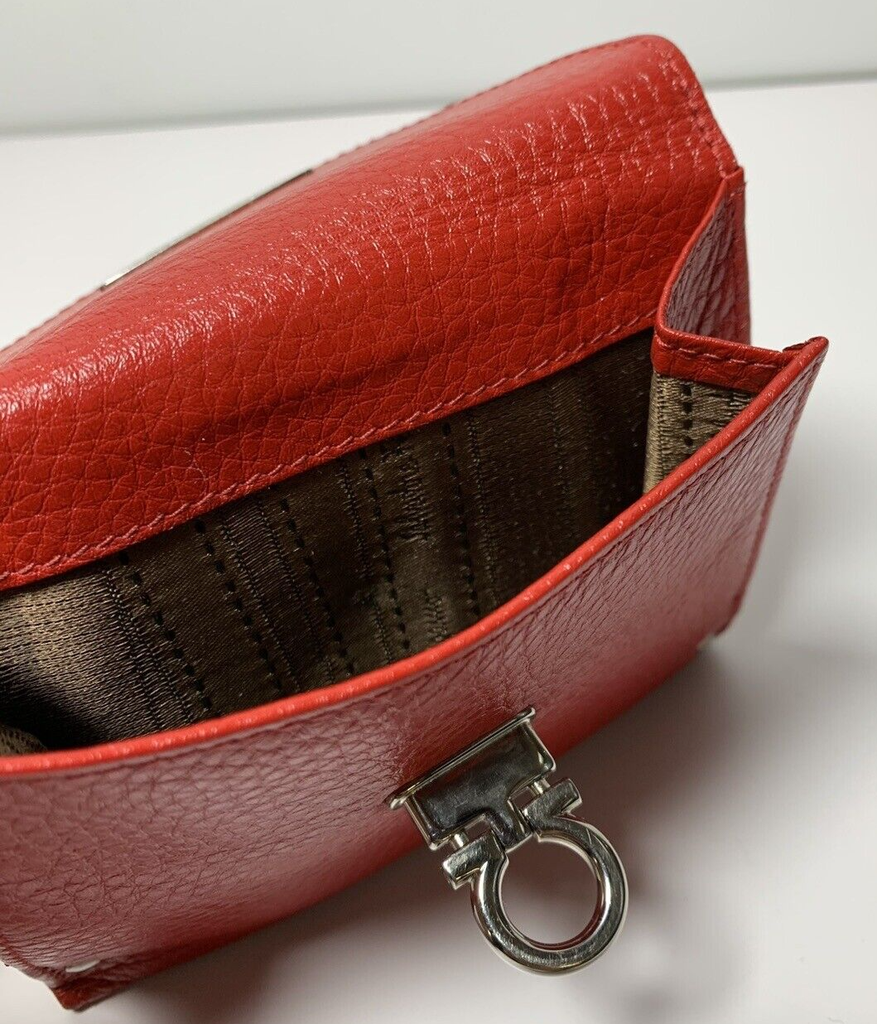 Salvatore Ferragamo Leather Red Wallet #9