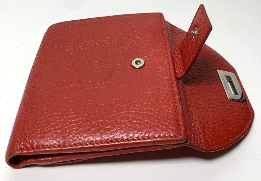 Salvatore Ferragamo Leather Red Wallet #13