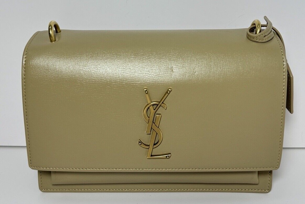 Saint Laurent Sunset Medium Leather Cross-body in Latte Cream *No strap -Unworn #1