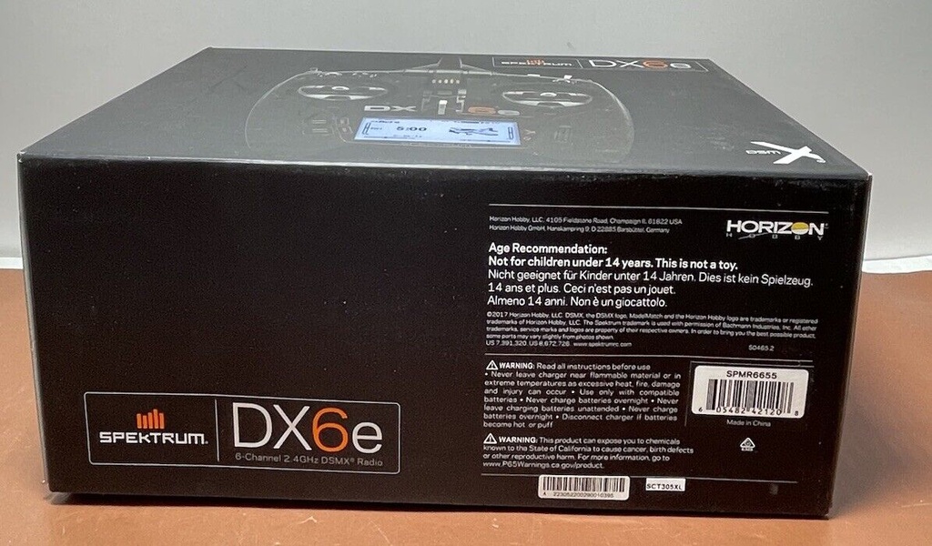 New - Spectrum DX6e 6-Channel DSMX Airplane/Heli Radio - Transmitter Only #2