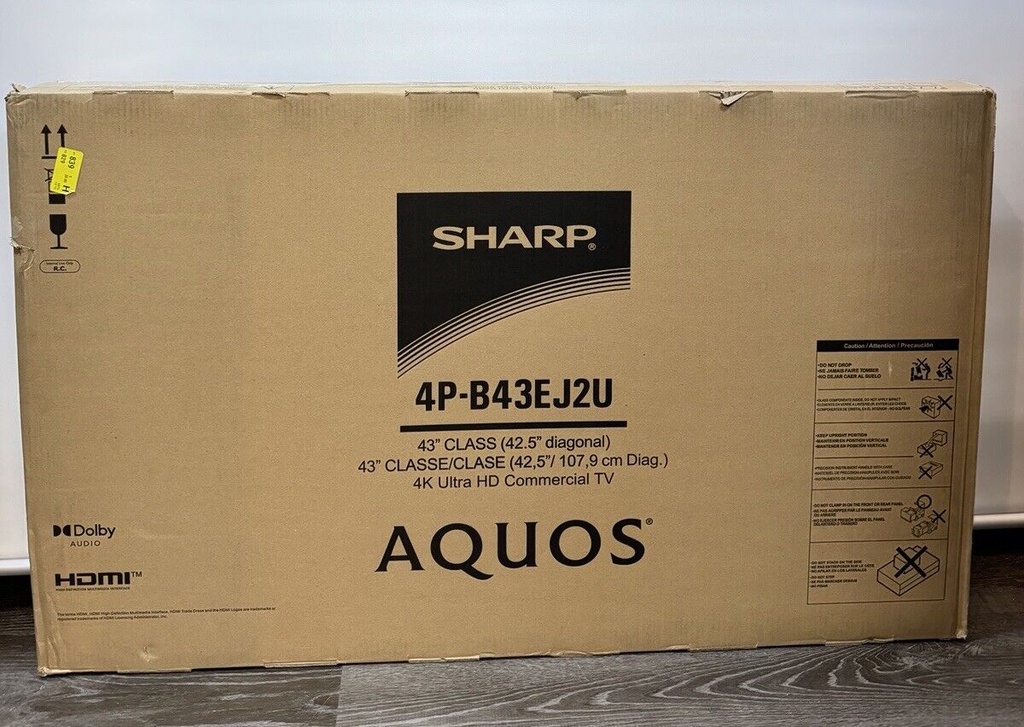 Sharp AQUOS 4P-B43EJ2U 43" 4K HDR Commercial TV #1