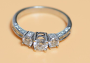 Diamond Ring White Gold 14k Size 5.75 buy