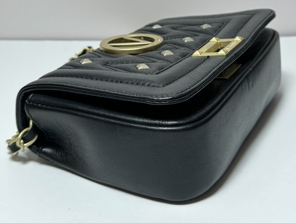 Valentino Chain Clutch Shoulder bag - Black leather - Gold Hardware #7