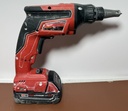 Milwaukee M18 FUEL 18V Drywall Screw Gun (2866-20) With M18 Red Lithium Battery used