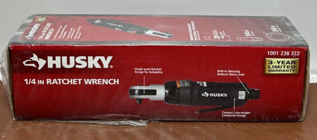 Husky H4150 1/4" Pneumatic Ratchet Wrench 30 Ft. Lb. Torque 1001238322 #1