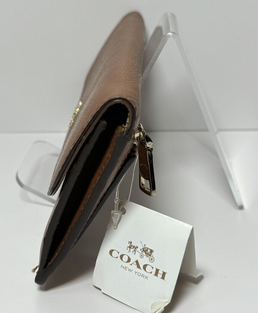 Coach Saddle Brown Leather Wallet F52689 #4