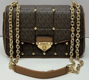 NEW MICHAEL MICHAEL KORS SoHo Large Studded Quilted Signature Logo Shoulder Bag price