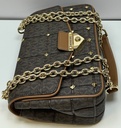 NEW MICHAEL MICHAEL KORS SoHo Large Studded Quilted Signature Logo Shoulder Bag purchase