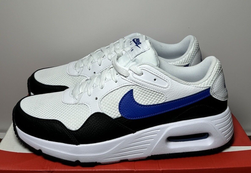 Nike Air Max SC White Game Royal Black  FQ8737-100 Men's Size -9.5 NIB #1