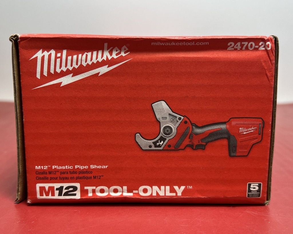 Milwaukee PVC Pipe Shear 12V Lithium-Ion Cordless, Power Tool Red (Tool-Only) #1