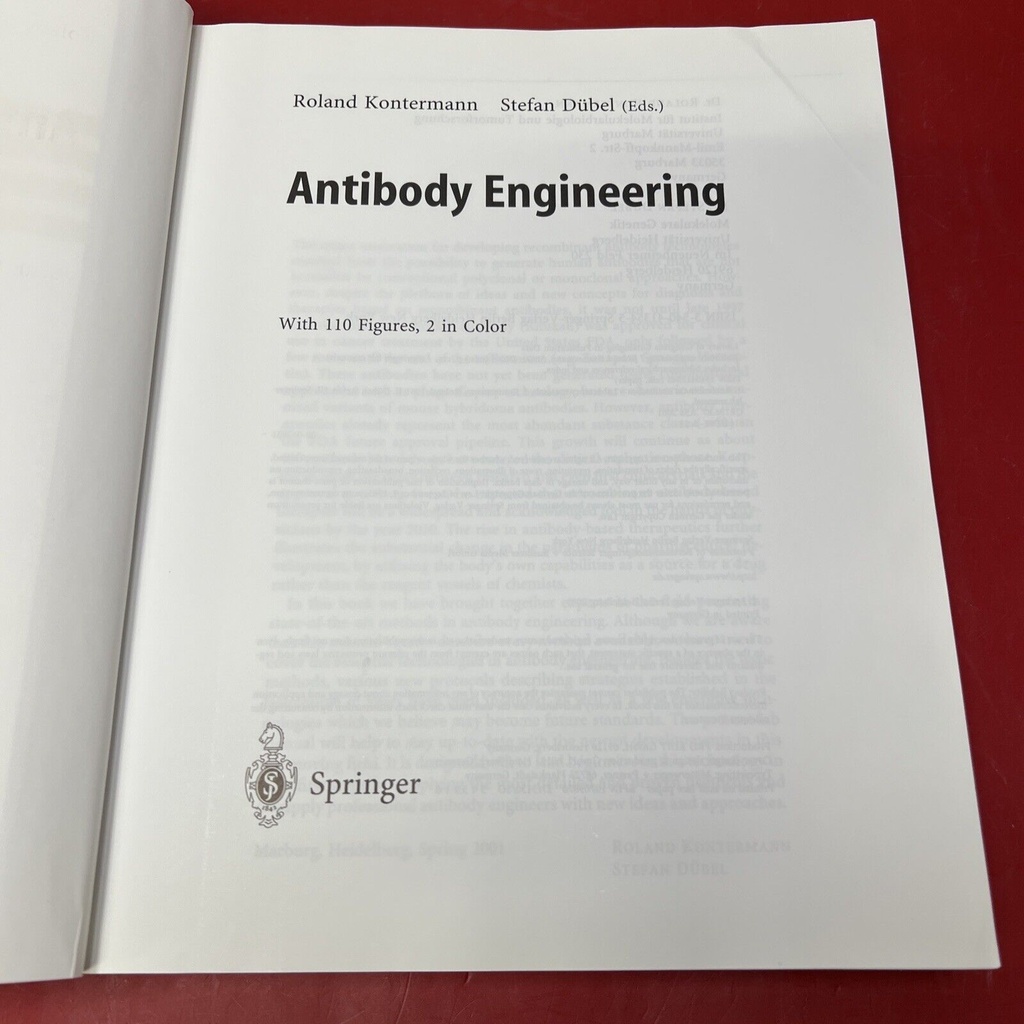 Springer Lab Manuals: Antibody Engineering - R Kontermann - S Dübel (Eds.) #2