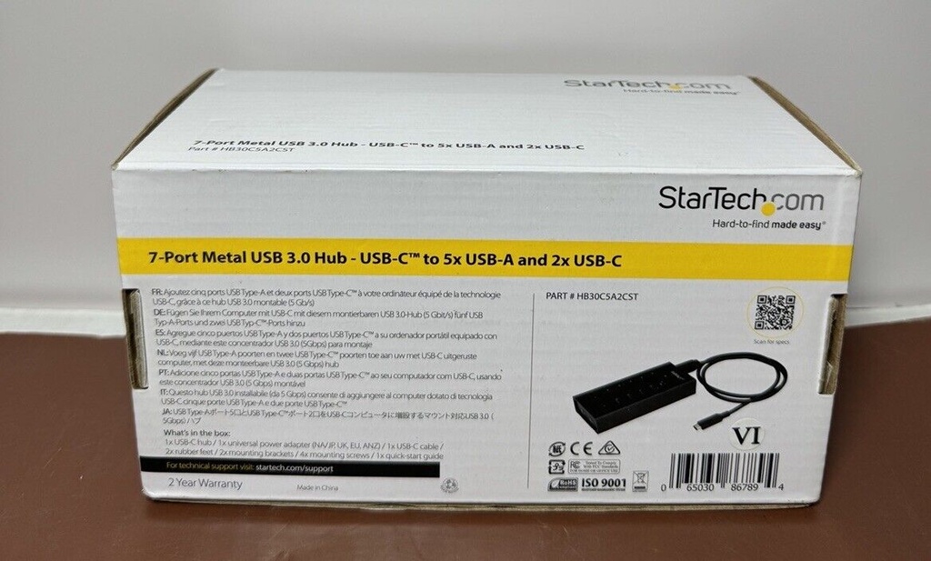 StarTech HB30C5A2CST 7-Port Metal USB-C 3.0 Hub #2