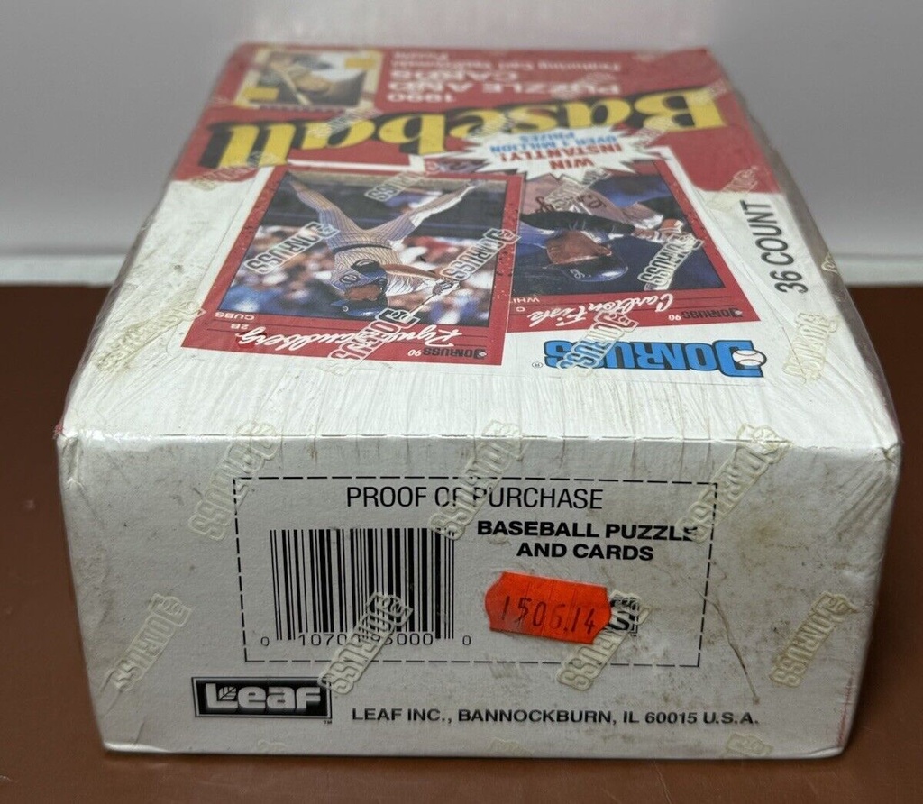 1990 Donruss Baseball 36 Pack Box - New Factory Sealed #1