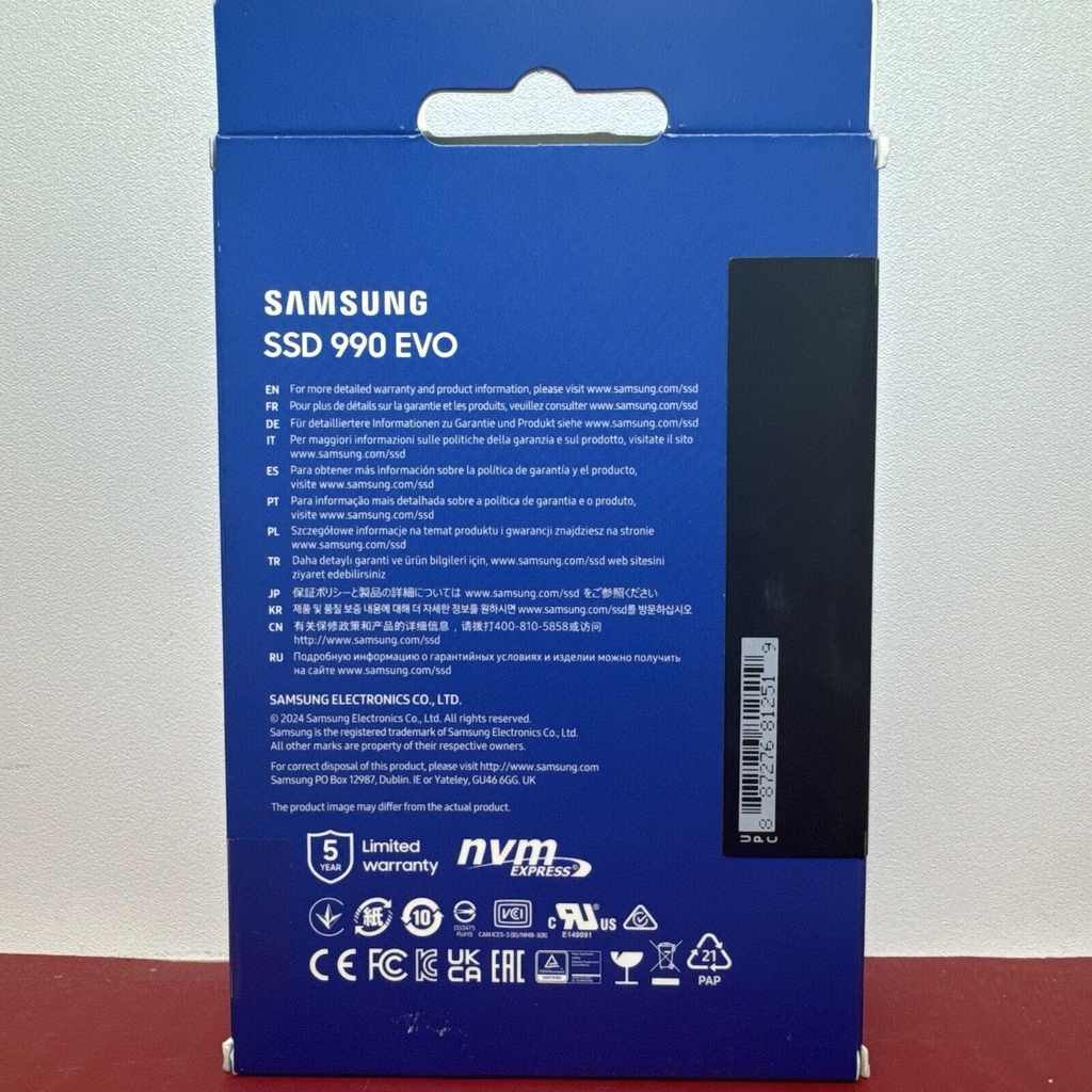 New Sealed Samsung 990 EVO SSD 1TB M.2 2280 NVMe Internal Solid State Drive #1