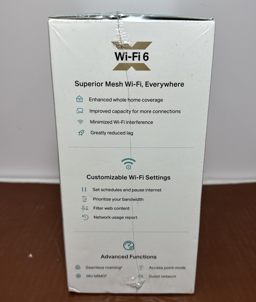 TP-Link Deco X25 AX1800 Dual-Band Whole Home Mesh Wi-Fi 6 (3-Pack) White NIB #2