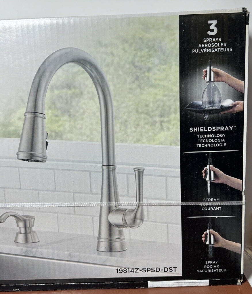 Delta 19814Z-SPSD-DST Alpen Pull-Down Kitchen Faucet Stainless Finish #3