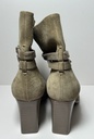 Dior Women's Taupe Suede Double Buckled Straps Ankle Boots price