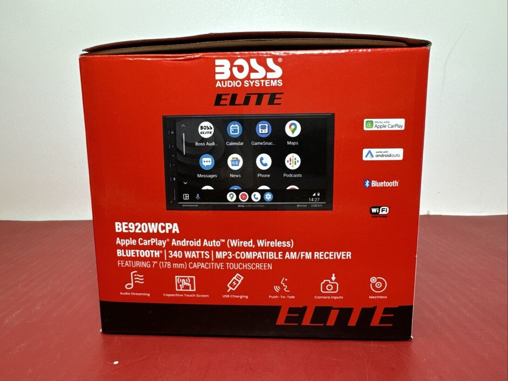 BOSS Audio Elite BE920WCPA 7" NEW WIRELESS Apple CarPlay/Android 2DIN Car Stereo #4