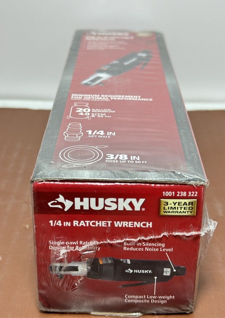 Husky H4150 1/4" Pneumatic Ratchet Wrench 30 Ft. Lb. Torque 1001238322 #2