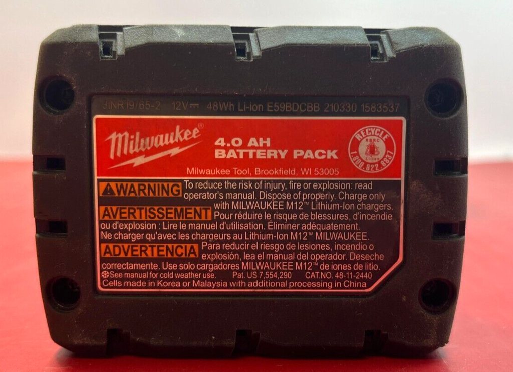 Milwaukee M12 FUEL Stubby 3/8" Impact Wrench w/ 4.0aH Battery 2554-20 #5