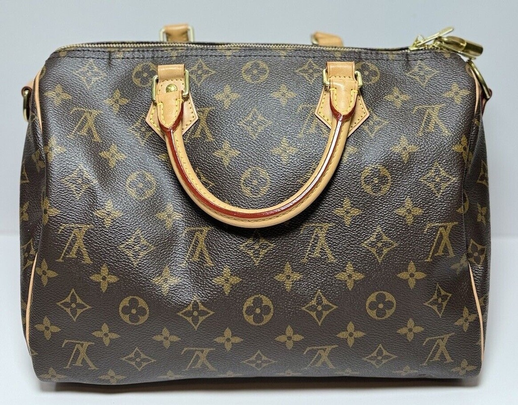 Louis Vuitton Speedy 30 Monogram Bandouliere  Shoulder Handbag #1