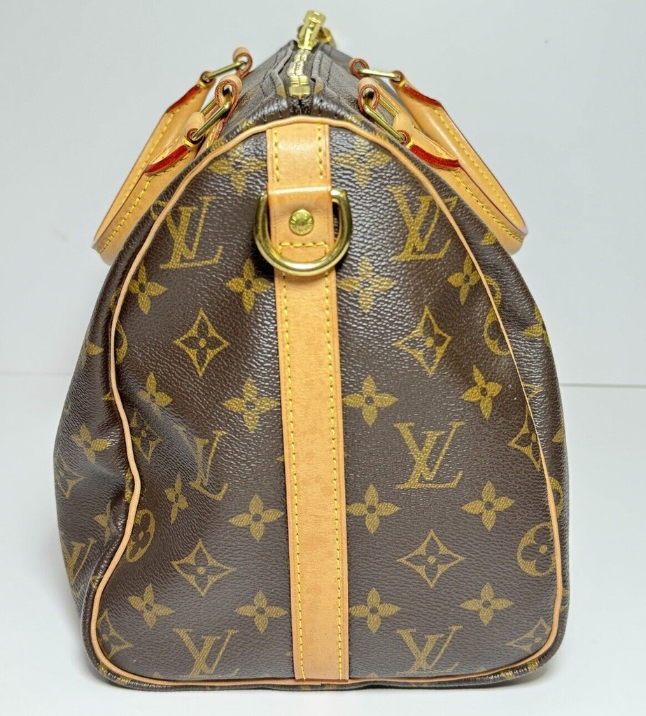 Louis Vuitton Speedy 30 Monogram Bandouliere  Shoulder Handbag #3