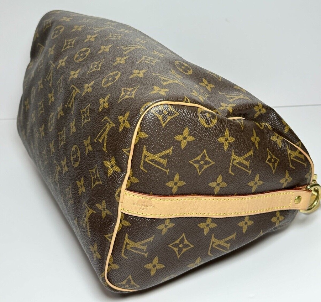 Louis Vuitton Speedy 30 Monogram Bandouliere  Shoulder Handbag #5