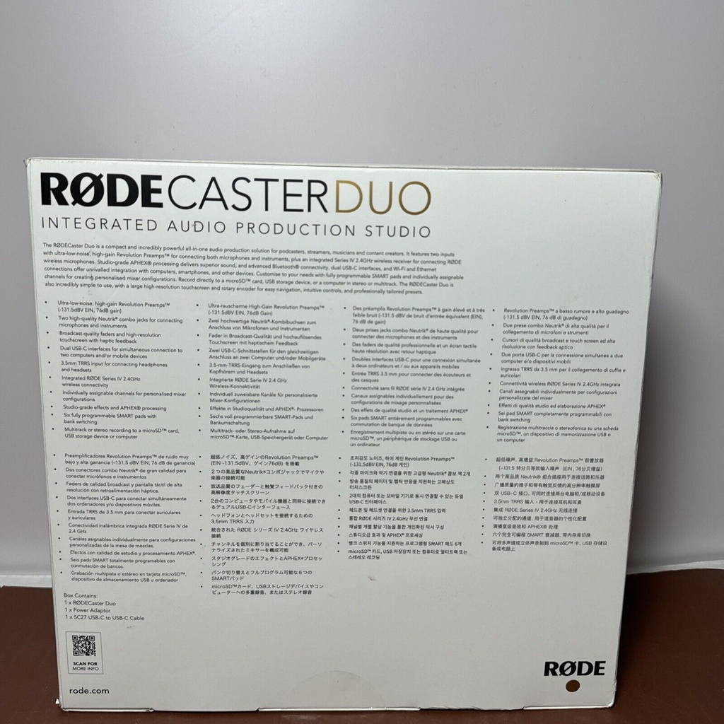 Brand NewRode RodeCaster Duo Streaming Mixer Integrated Audio Production Studio #2