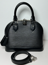 Louis Vuitton Alma Shoulder Bag BB Black Epi Leather Silver Hardware-M24645 used