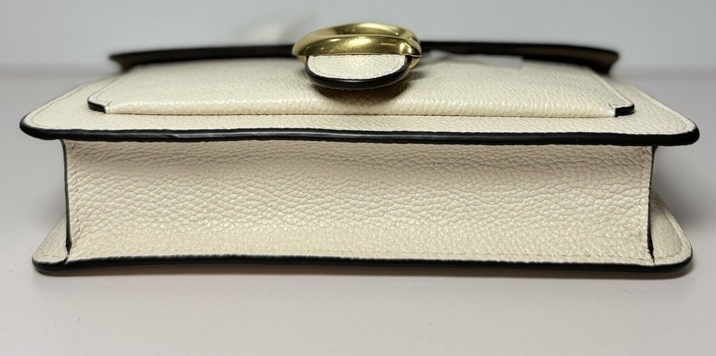 COACH Metallic Tabby Chain Clutch Chalk White NWT -CE772 #4