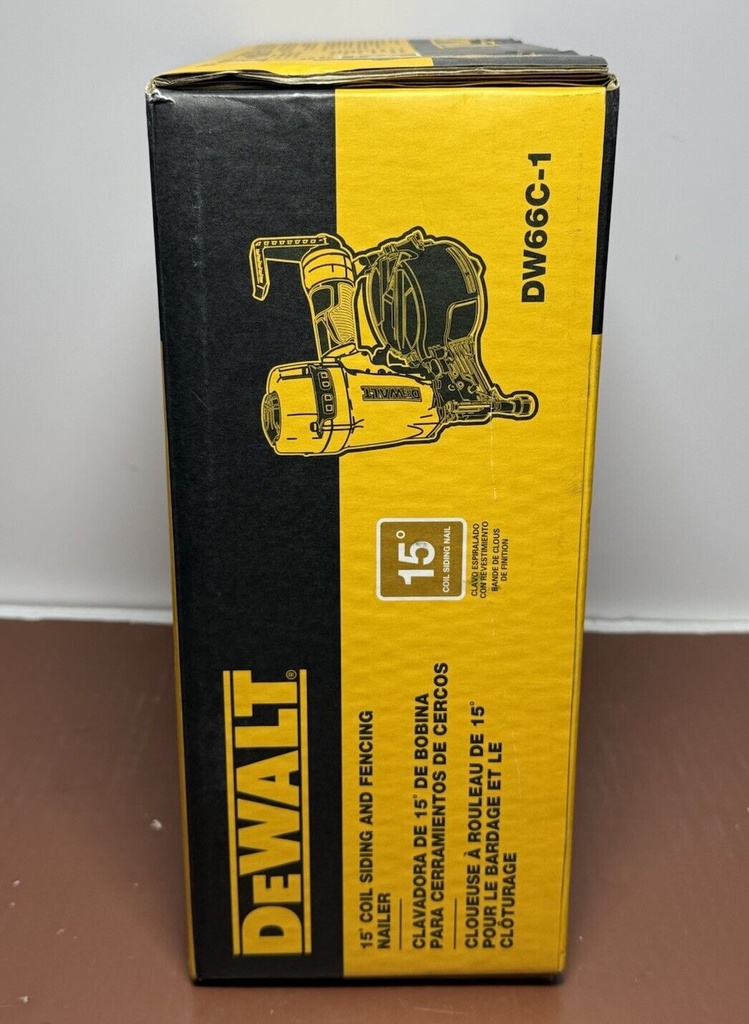 DEWALT COIL SIDING AND FENCING NAILER 15 DEG 2-1/2 IN DW66C-1 #1