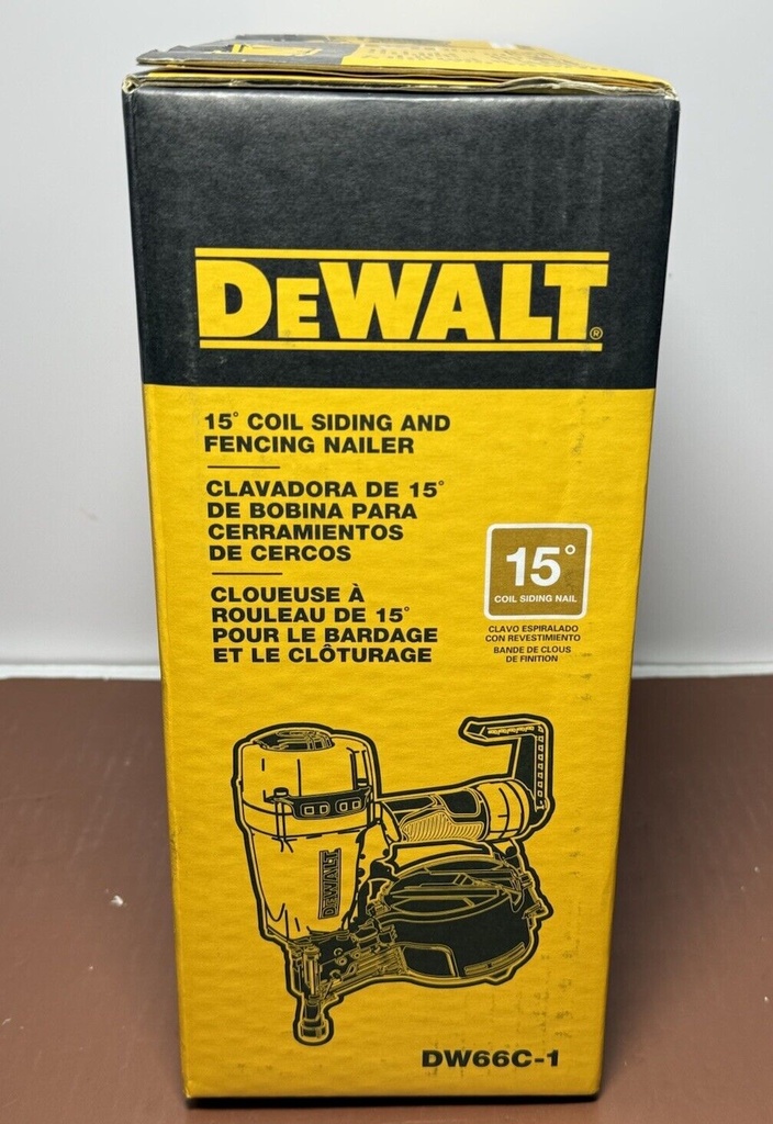 DEWALT COIL SIDING AND FENCING NAILER 15 DEG 2-1/2 IN DW66C-1 #3