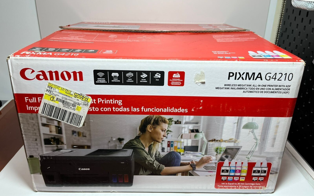 Canon PIXMA G4210 Wireless MegaTank All-in-One InkJet Printer Copy, Scan, Fax #2