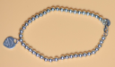 Genuine Tiffany & Co Heart Enamel Blue Charm Sterling Silver bracelet 16cm 6.25" buy