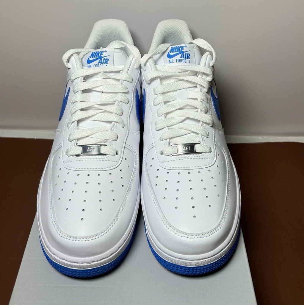 NIKE AIR FORCE 1 07 WHITE-PHOTO BLUE-WHITE SZ 9 - FJ4146-103 #1