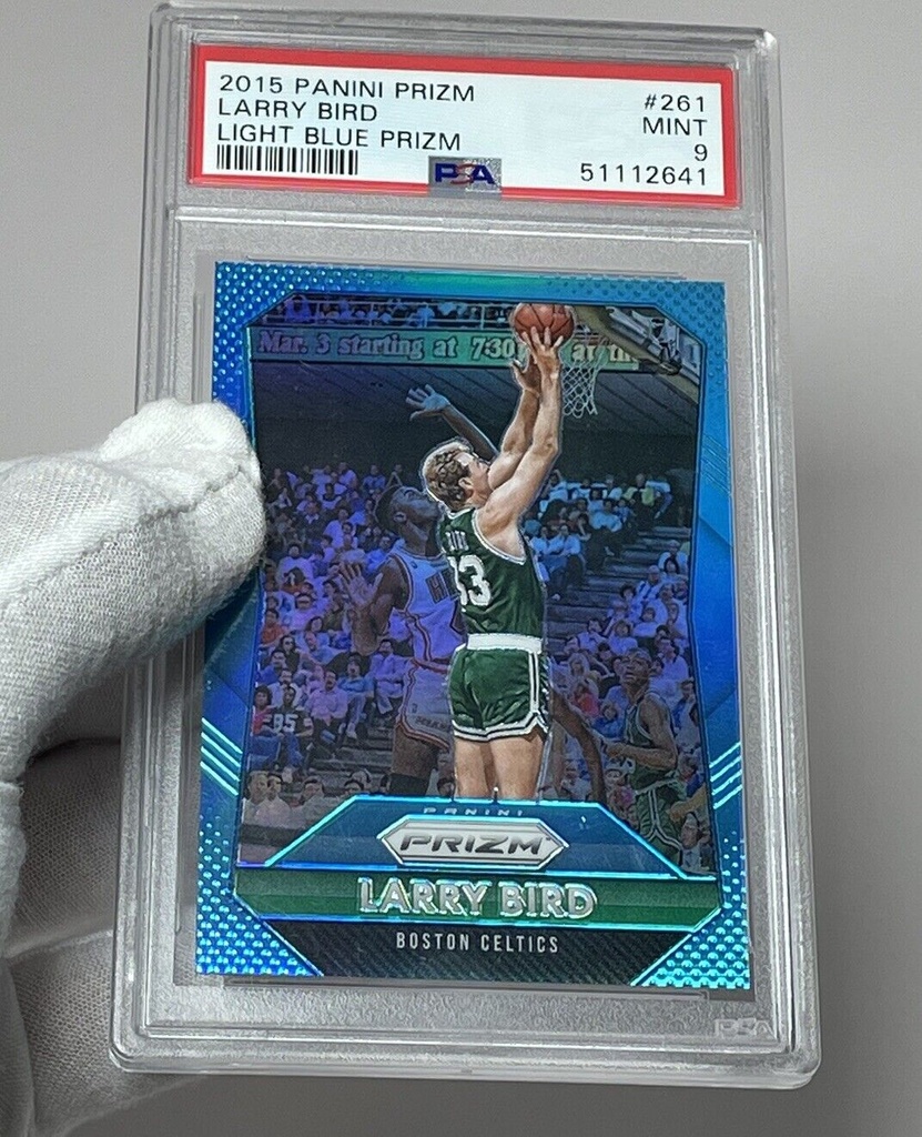 Larry Bird Light Blue PRIZM 2015 Panini Prizm PSA 9 Mint #261 #2