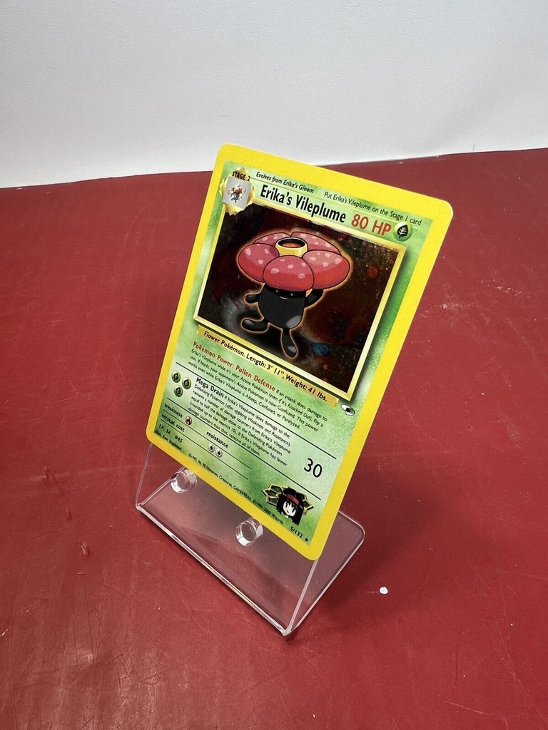 Pokemon TCG Erika’s Vileplume 5/132 Gym Heroes Holo Rare Unlimited #1