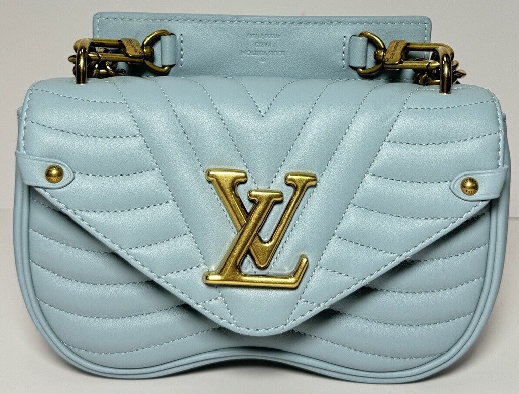 Louis Vuitton New Wave Chain Bag PM Bag Turquoise Blue Crossbody Bag #2