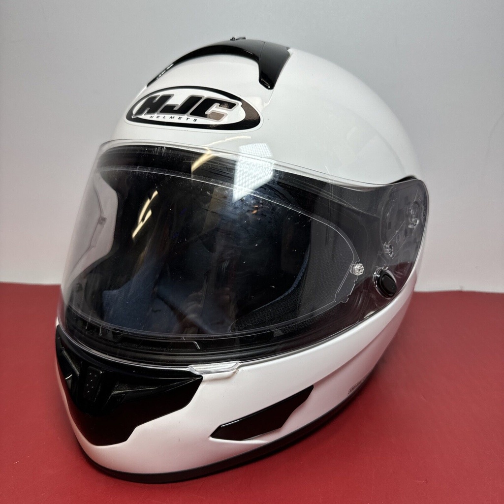 HJC CL-16 White Motorcycle Helmet Medium DOT Snell Approved #1