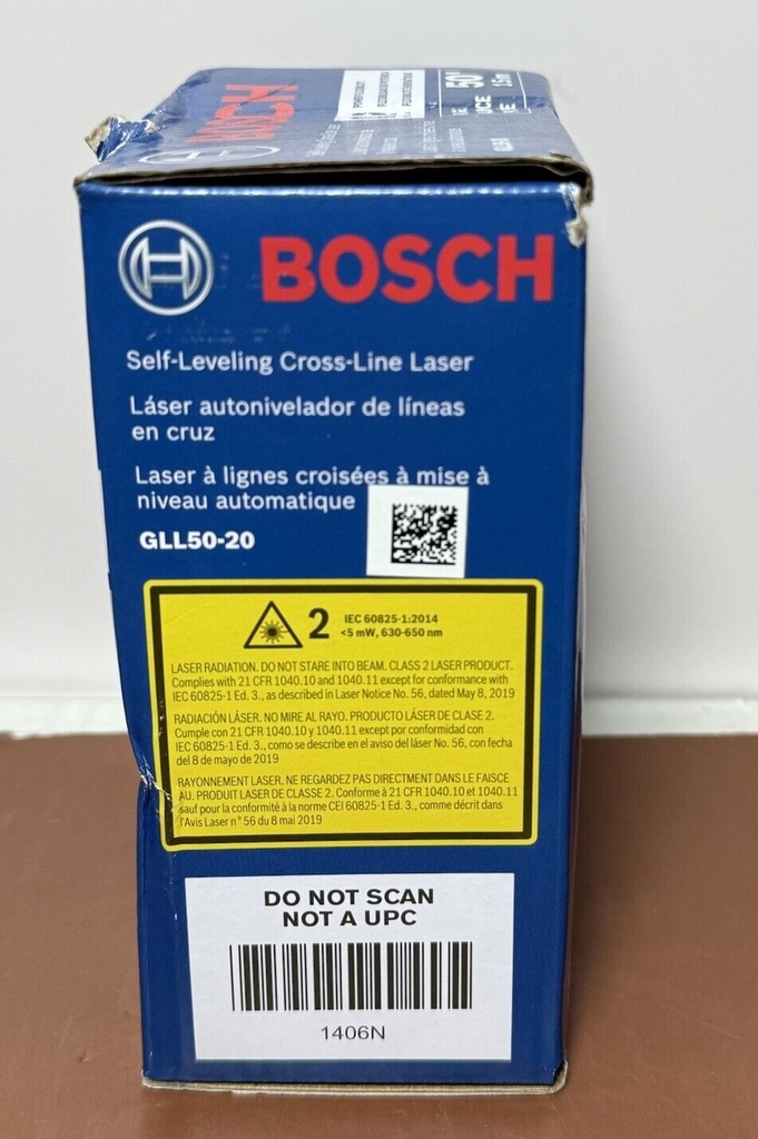 Bosch GLL50-20 50 ft. Cross Line Laser Level Self Leveling with VisiMax Tech RED #2