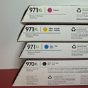 Set of 4 Genuine Factory Sealed HP 970XL BLK 971XL CYN MAG YEL Inkjets expired buy