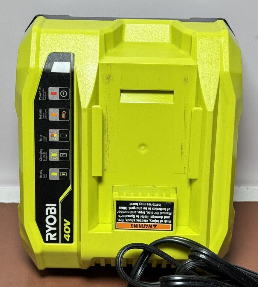 Ryobi Set 2x 40V 6.0 Ah Batteries & Rapid Charger OP406VNM Charger - New #5