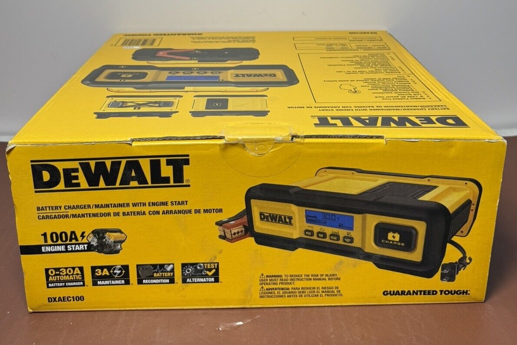 DeWalt DXAEC100 Battery Charger/Maintainer w 100A Engine Start #2