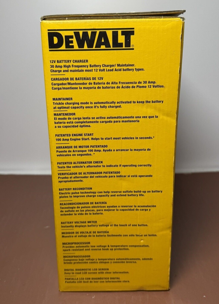 DeWalt DXAEC100 Battery Charger/Maintainer w 100A Engine Start #4